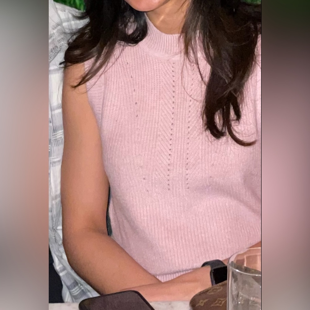 Zara pink knit sweater vest - NO LONGER SOLD